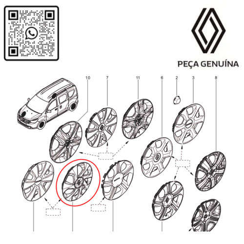 403156444R CALOTA ARO 15 KANGOO II 2021 EM DIANTE ... RN 56444R -3-